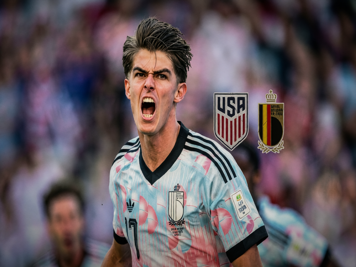 Belgium School Sloppy USA to Set Up Spain Quarterfinal