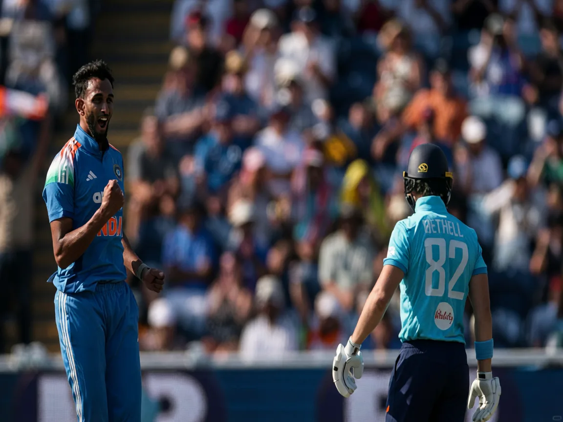 England Top Order Crumbles as India Dominate Cardiff Chase