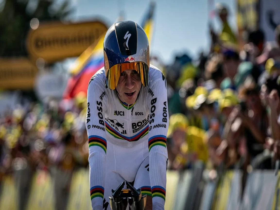 Evenepoel Chips Away at Pogacar With Stage 16 Time-Trial Masterclass