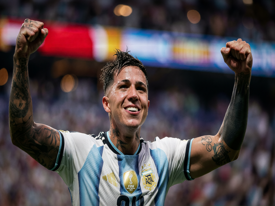 Enzo Fernandez Header Seals Dramatic Argentina Comeback