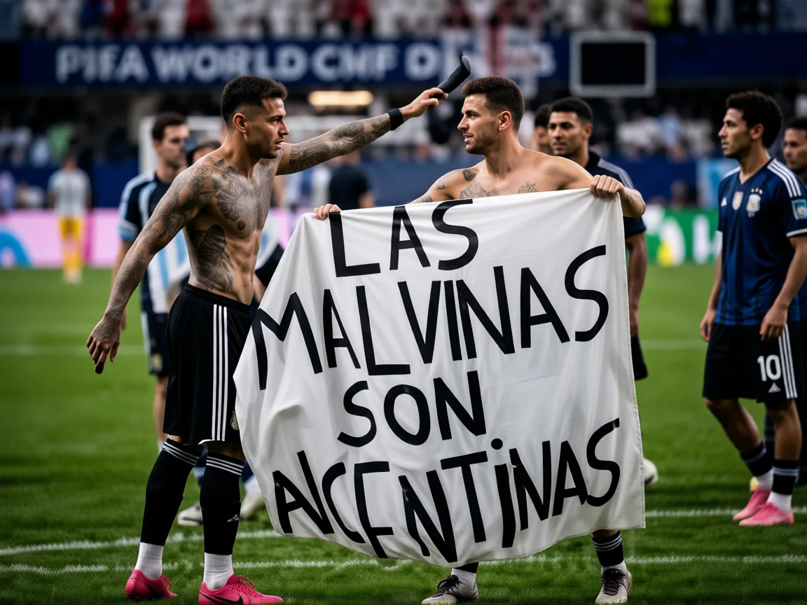 Argentina Face FIFA Proceedings for Falklands Banner After England Win