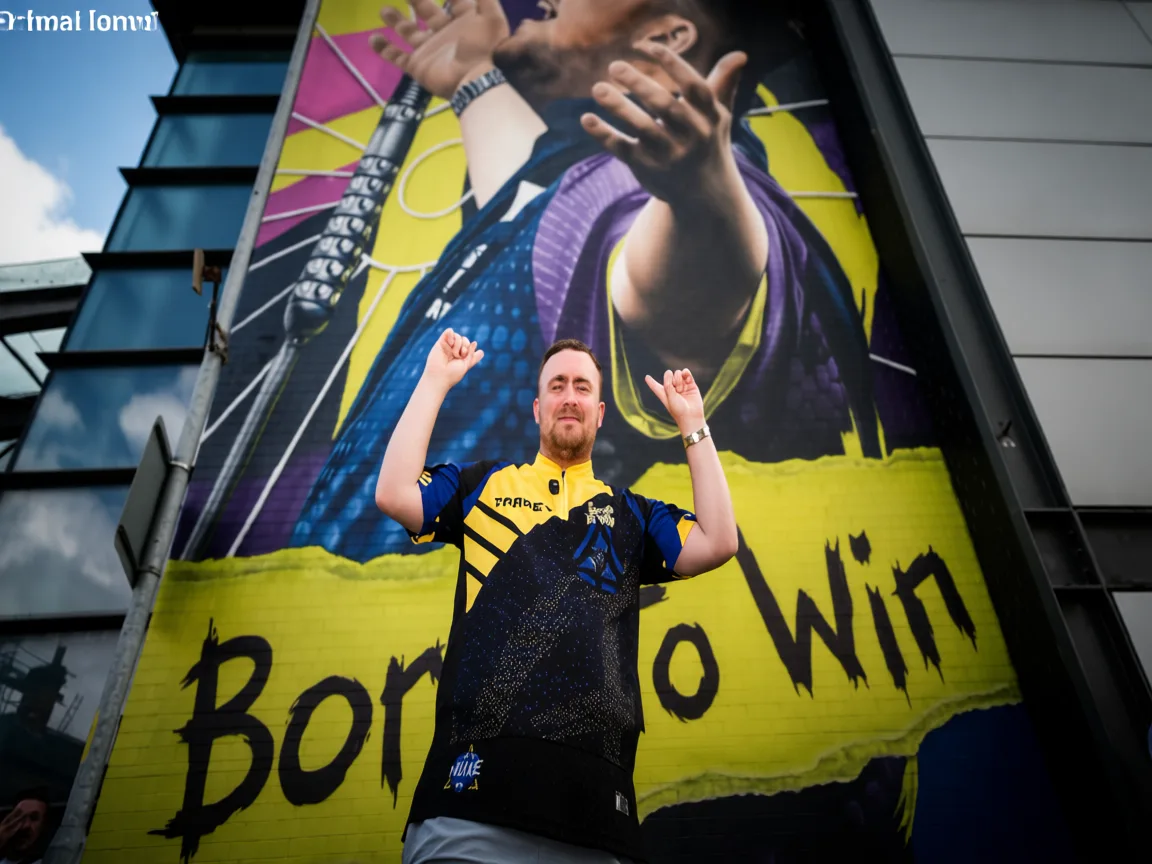 Warrington Bus Rider Gets a Surprise: Luke Littler on the Wall