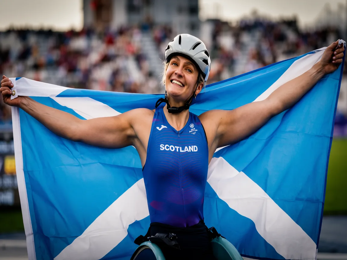 Woods Smashes Championship Record for T54 Gold at Scotstoun