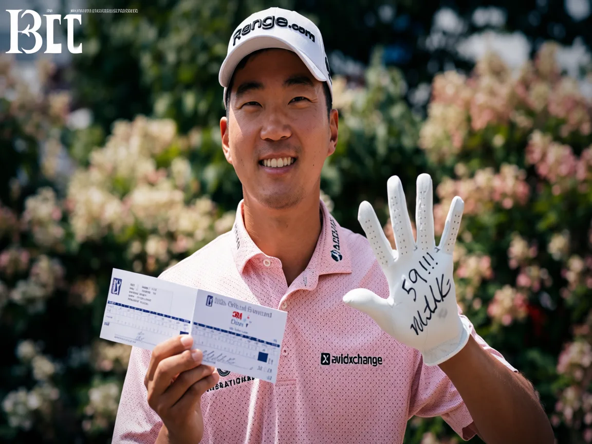 Michael Kim Cards Historic 59 at 3M Open