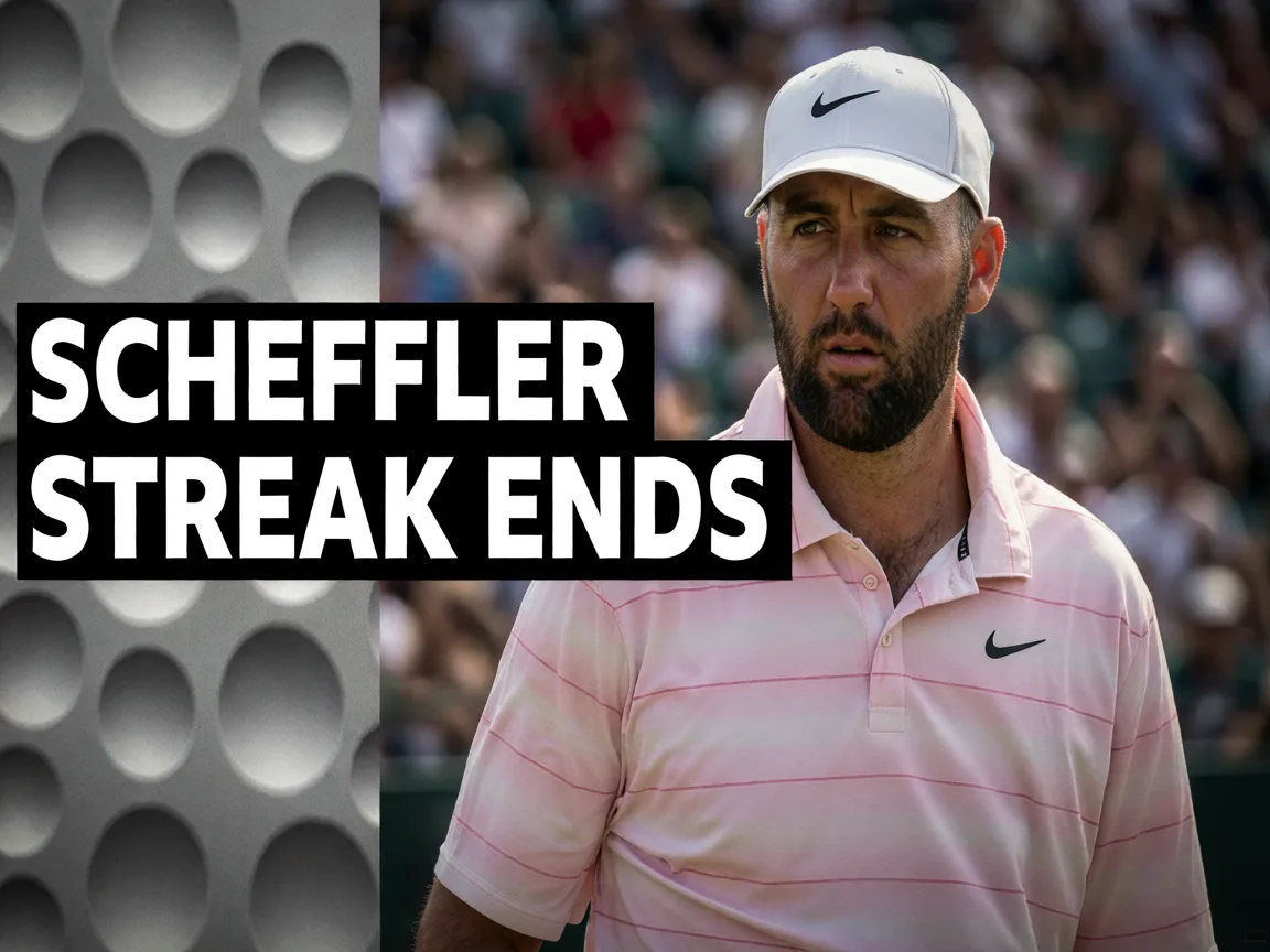 Scheffler's Historic 79-Tournament Cut Streak Ends at Scottish Open