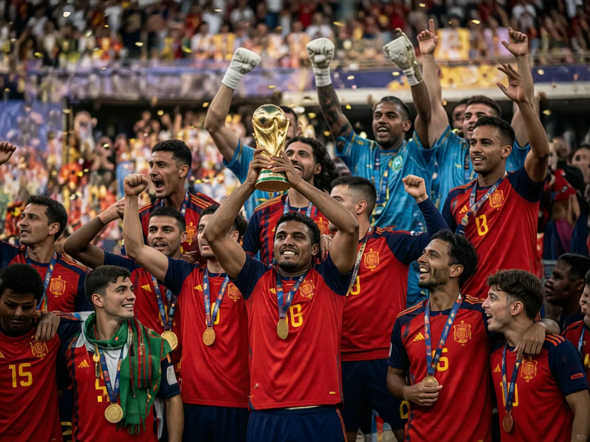 Spain Crowned World Champions as Torres Sinks Stubborn 10-Man Argentina