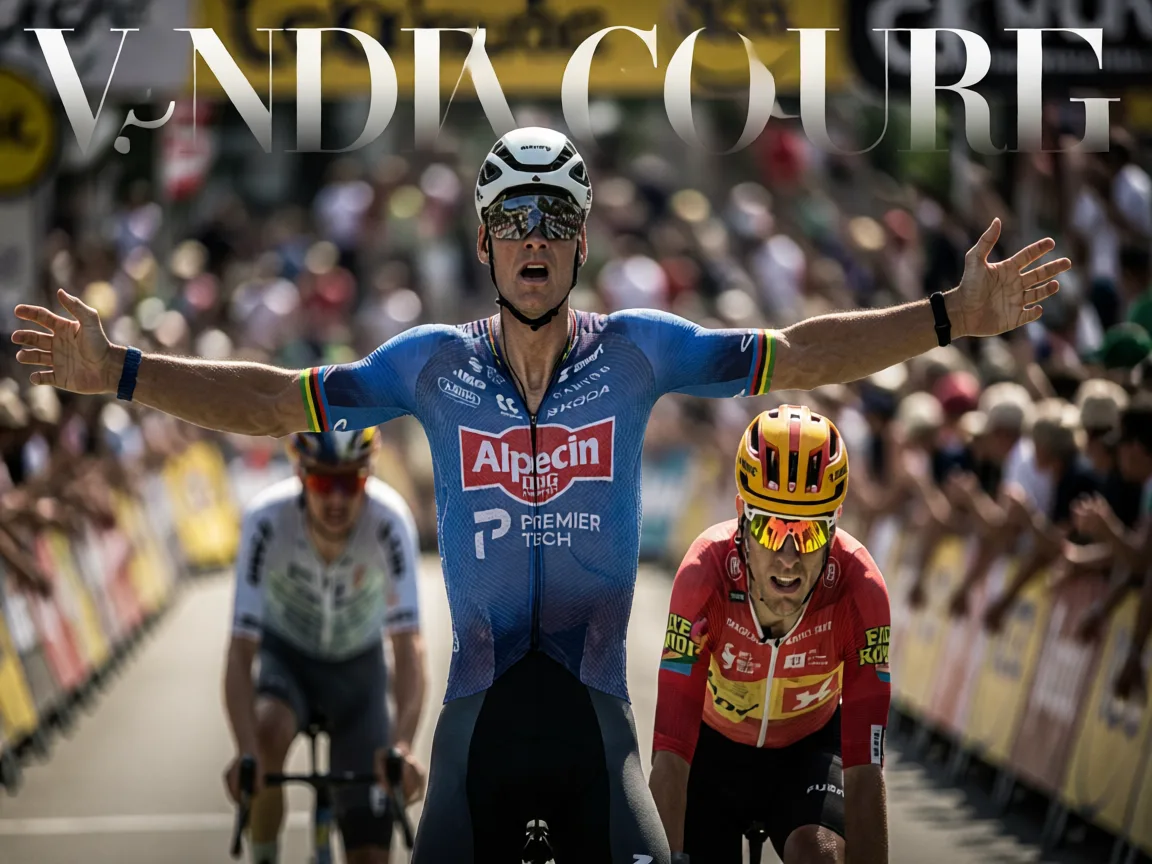 Van der Poel Conquers 40C Inferno as Tour Stage Shortened