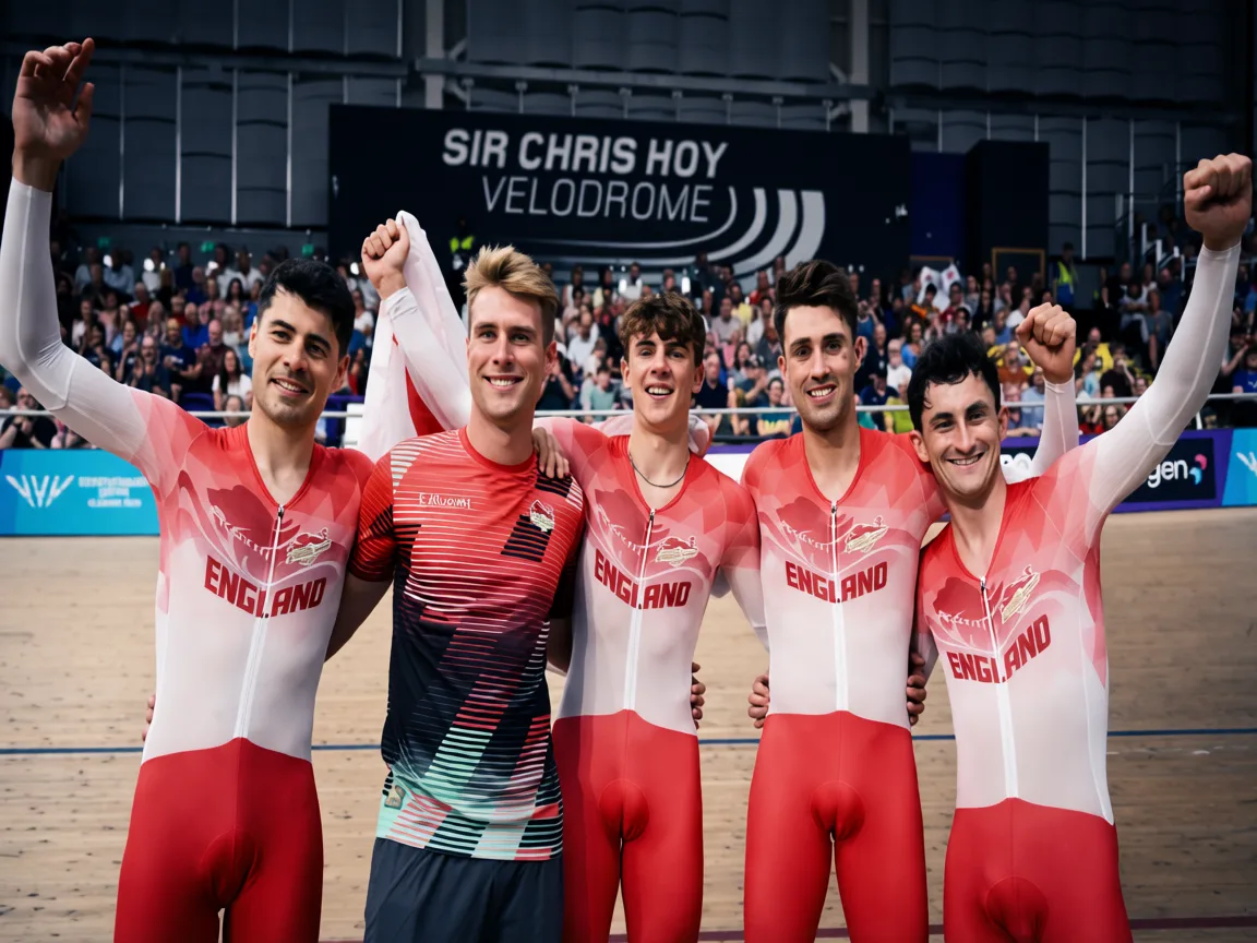 England's team pursuit triumph over sickness at Commonwealth Games